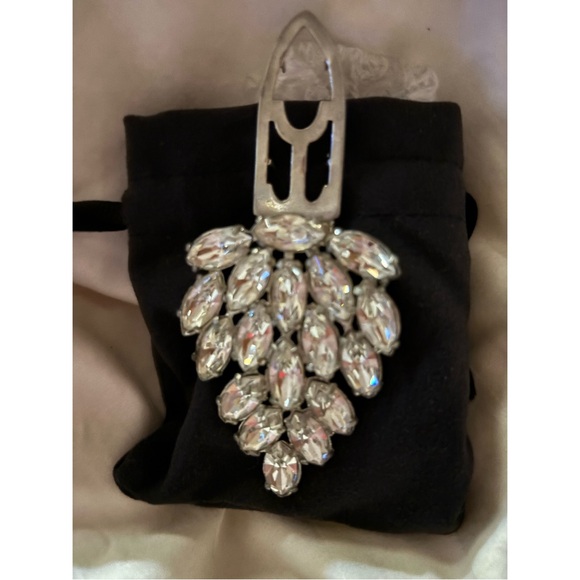ORIGINAL 1940’S ART DECO RHINESTONE BROACH - Picture 5 of 5